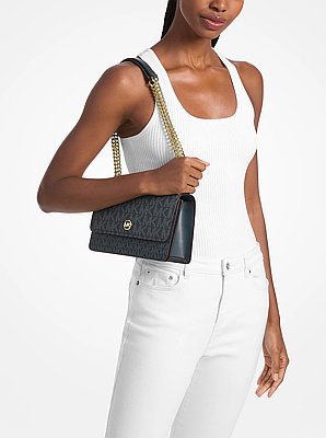 Abbott Medium Signature Logo Shoulder Bag