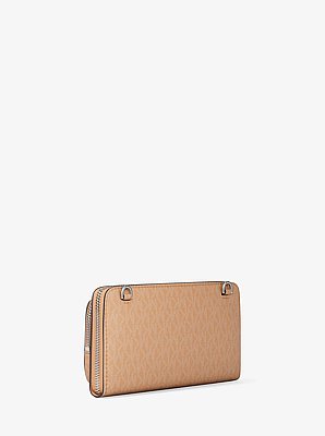 Borsa a tracolla continental Jet Set grande con logo