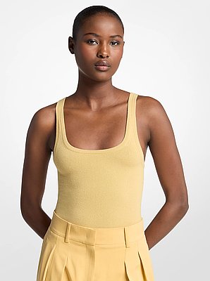 Stretch Cashmere Blend Bodysuit