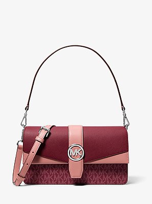 Greenwich Medium Signature Logo Convertible Shoulder Bag