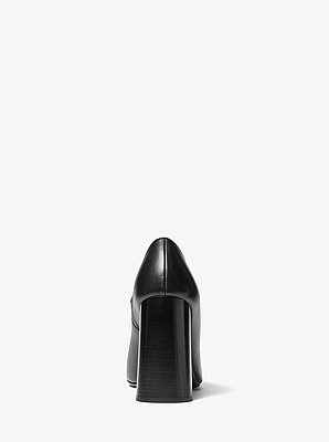 Sofia High Throat Leather Pump