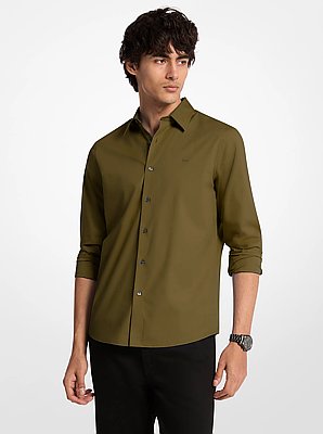 green emerald velvet dress Michael Kors Dress Shirt main image 1