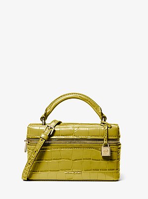 Jana Extra-Small Crocodile Embossed Leather Convertible Crossbody Bag