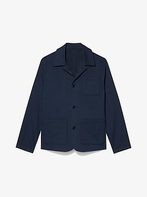 Cotton-and-Linen Blend Chore Coat