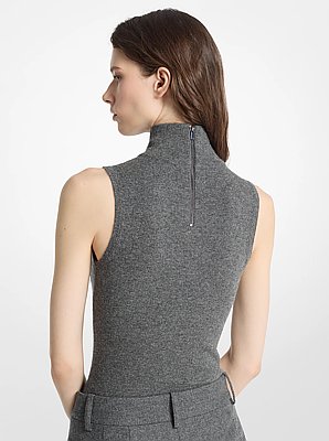 Cashmere Blend Turtleneck Bodysuit