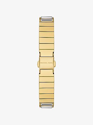 Limited-Edition Mini Darrington Pav&eacute; Bezel Gold-Tone Watch