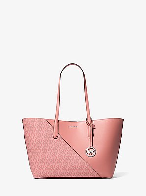 Avalon Medium Signature Logo and Smooth Tote Bag