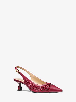 Zapato de tac&oacute;n Amali con adornos y tal&oacute;n abierto