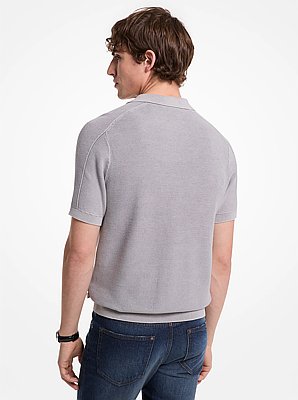 Linen and Cotton Polo Shirt