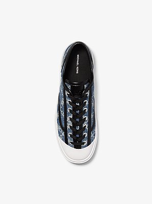 Espadrille Jude en denim jacquard &agrave; motif de losanges Empire
