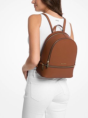 Rhea Medium Pebbled Leather Backpack