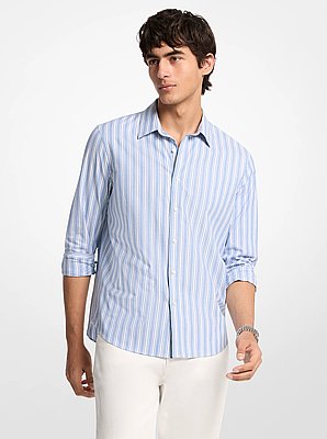 Striped Stretch Cotton Shirt