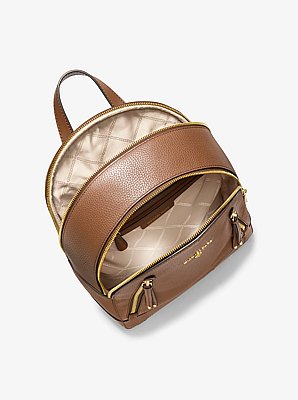 Mochila Brooklyn mediana de piel granulada
