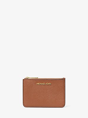 Jet Set Travel Small Saffiano Leather Coin Pouch