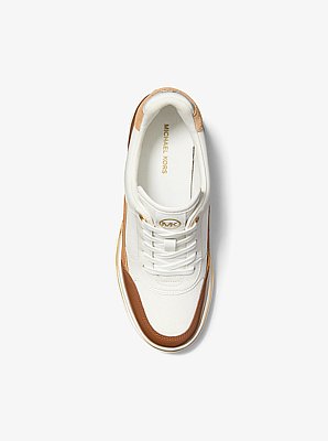 Sneaker Emmy aus Leder mit Keilabsatz