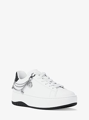 Dottie Embellished Leather Platform Sneaker