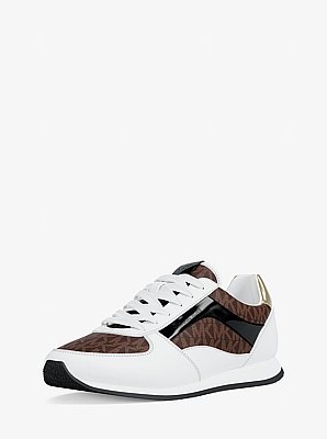 Sneaker Cindy aus glattem Material und Signature-Logostoff
