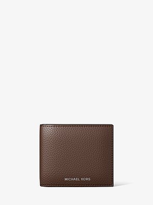 Cooper Pebbled Leather Billfold Wallet With Passcase