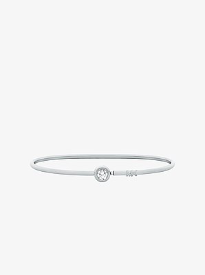 Pulsera r&iacute;gida con piedra redonda