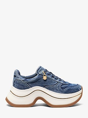 Sneaker aus Denim mit Arla-Waschung