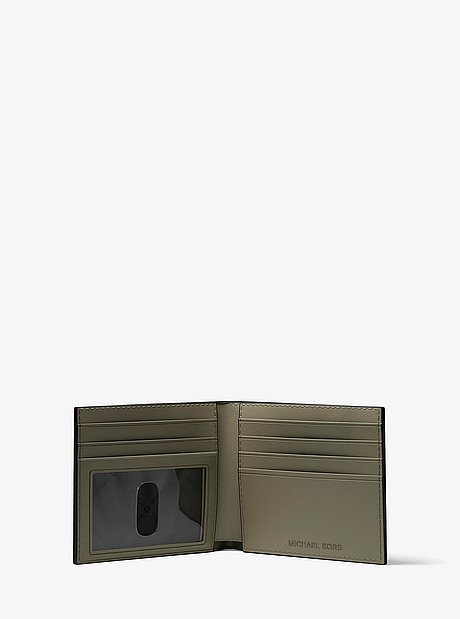 Cooper Logo Debossed Polyester Microsuede Wallet