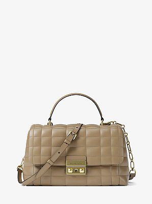 Borsa a tracolla Tribeca media in pelle trapuntata