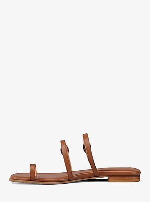 Kya Leather Flat Sandal