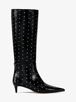 Nalia Studded Kitten Heel Boot