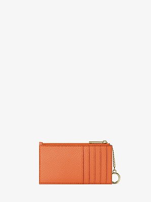 Jet Set Small Pebbled Leather Card Case