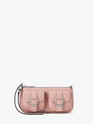 Zoe Small Pebbled Leather Pochette