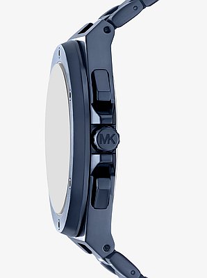 Oversized Lennox Blue-Tone Watch
