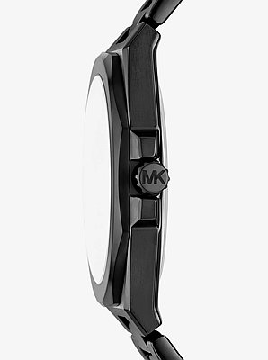 Oversized Callum Black-Tone Watch