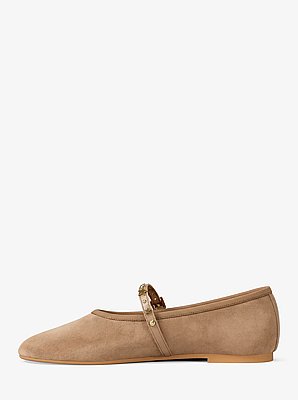 Chausson de ballet Phoebe en cuir &agrave; ornements