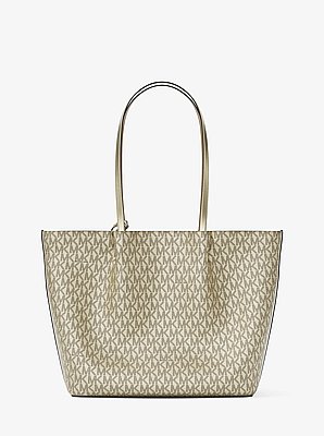 Grand sac fourre-tout Carson &agrave; logo Signature m&eacute;tallis&eacute;