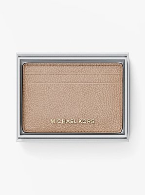 Pebbled Leather Card Case