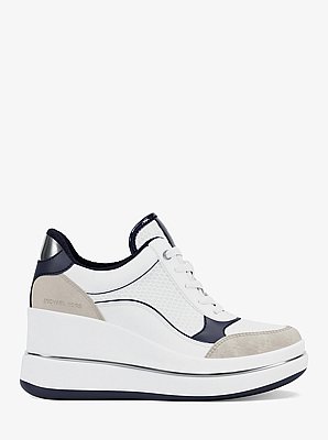 Emmy Mixed-Media Wedge Trainer