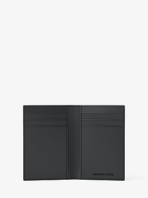 Hudson Metallic Signature Logo Folding Card Case