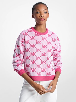 Logo Jacquard Knit Sweater