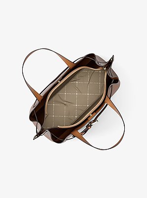Emilia Medium Pebbled Leather Satchel