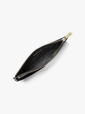 Estuche Jet Set Travel grande de cuero granulado