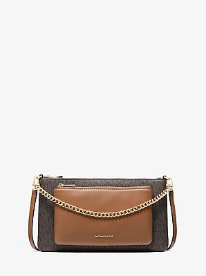 Jet Set Medium Signature Logo Convertible Crossbody Bag