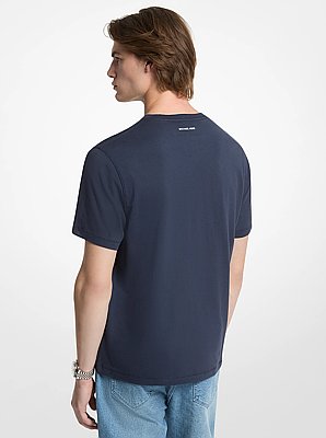 T-shirt in jersey di cotone con logo