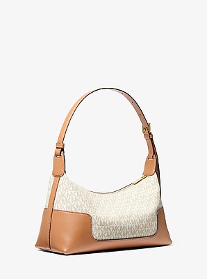 Teddi Medium Signature Logo Slouchy Shoulder Bag