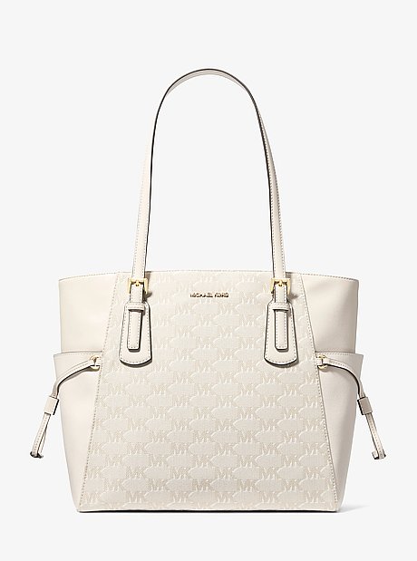 Voyager Large Logo Jacquard Tote Bag