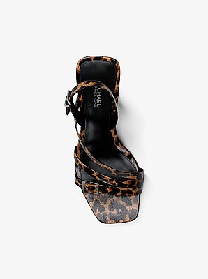 Yvette Leopard Print Sandal