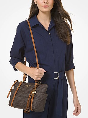 Bolso tote Sullivan peque&ntilde;o con cremallera superior y logotipo