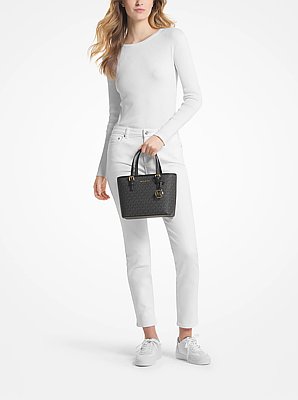 Bolso tote Jet Set Travel extrapeque&ntilde;a con cremallera superior y logotipo