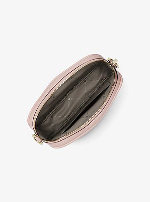 Jet Set Large Pebbled Leather Camera Crossbody Bag