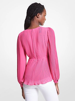 Pleated Georgette Blouse