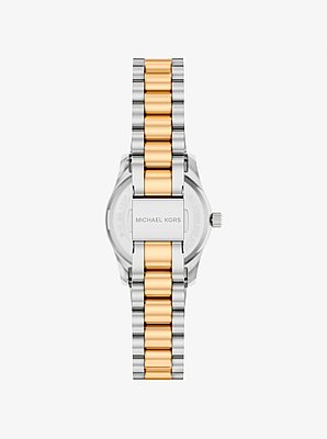 Kleine, zweifarbige Armbanduhr Lexington mit Pav&eacute;